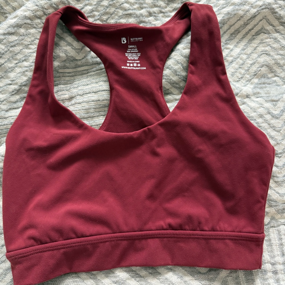 BuffBunny Maroon Sports Bra